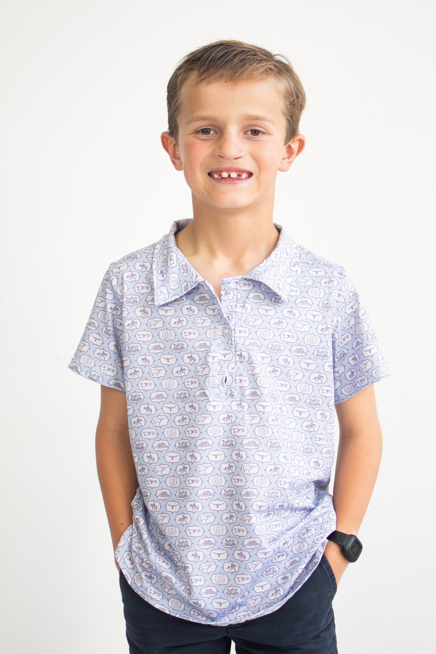 Cowpoke Boy Collar Shirt