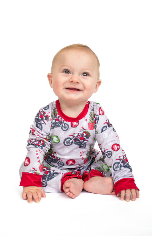 Motorcycle Santa Romper