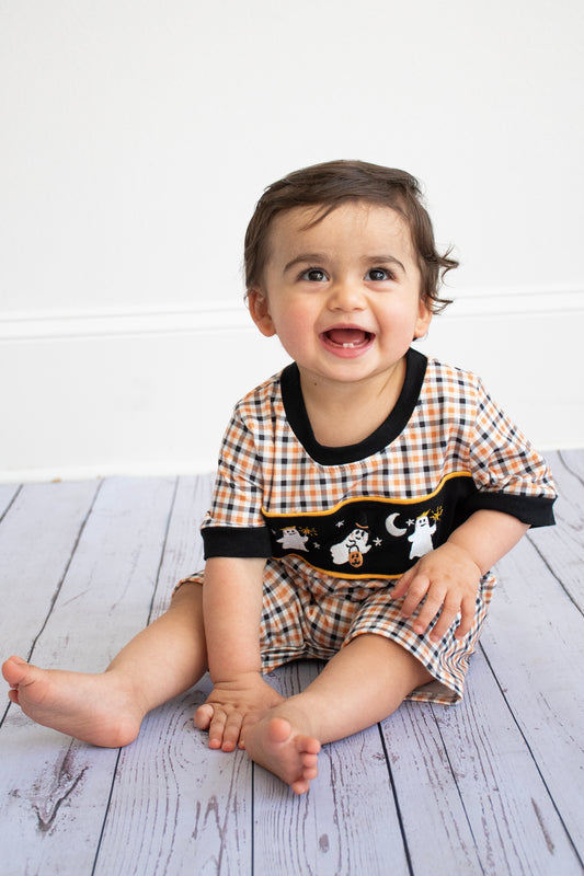 Midnight Boo Bash Boy Romper