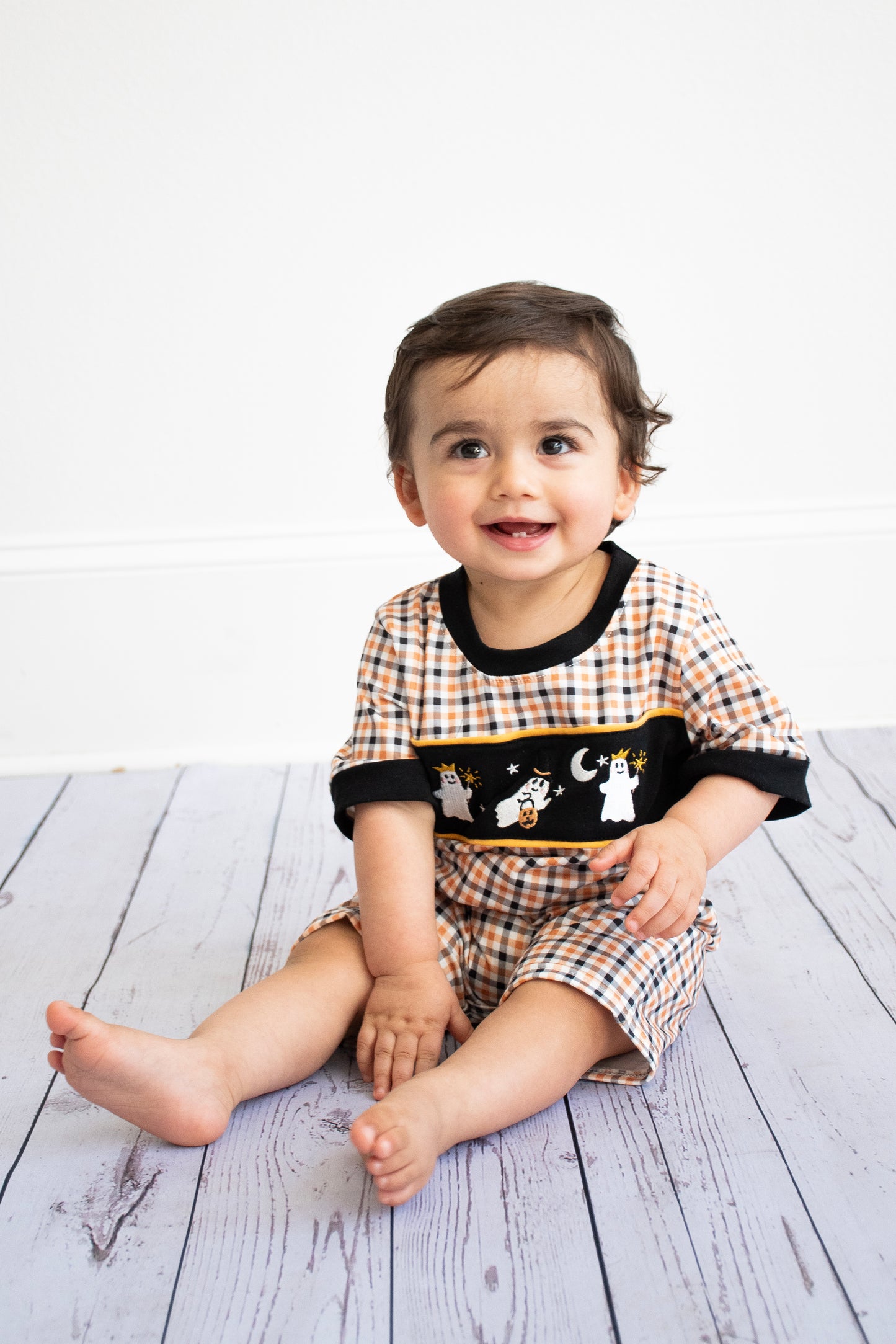 Midnight Boo Bash Boy Romper