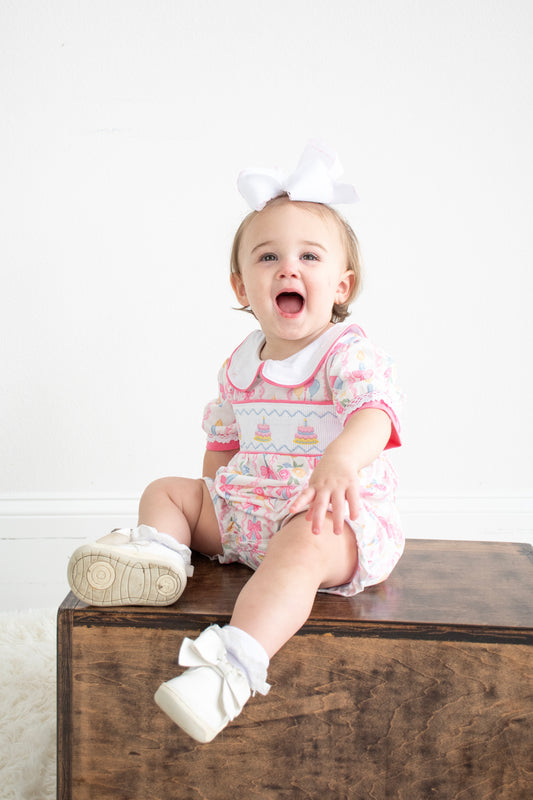 Pink Birthday Cake Romper