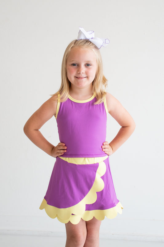 Purple/Yellow Scallop Active Set