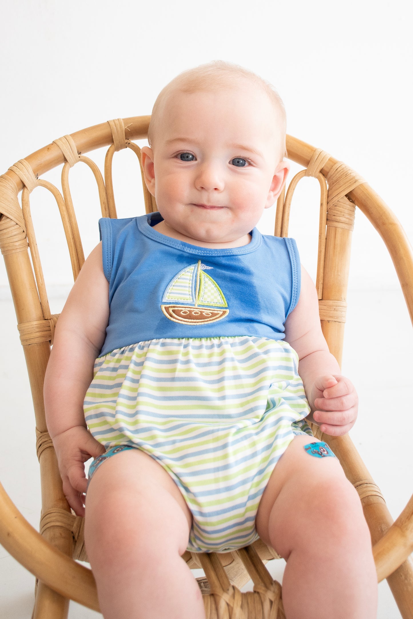 Sail Away Boy Romper