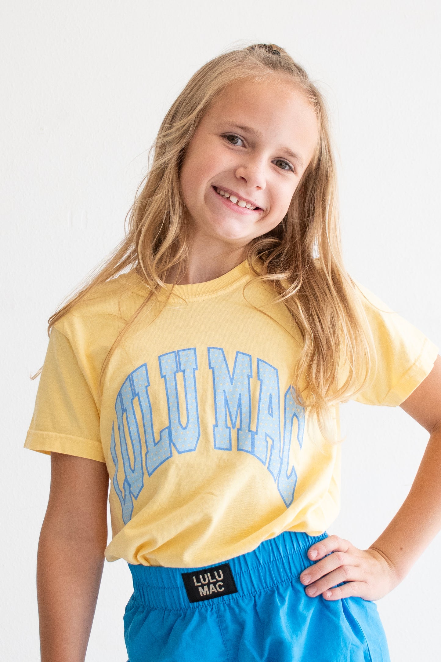 LULU MAC Dot Butter Youth Comfort Colors Tee