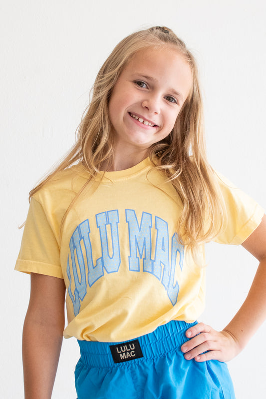LULU MAC Dot Butter Youth Comfort Colors Tee