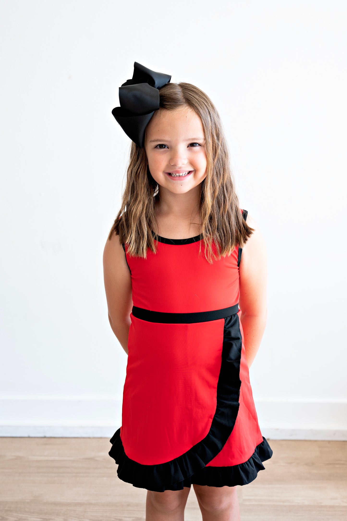 Red/Black Sleeveless Yoga Active Dress