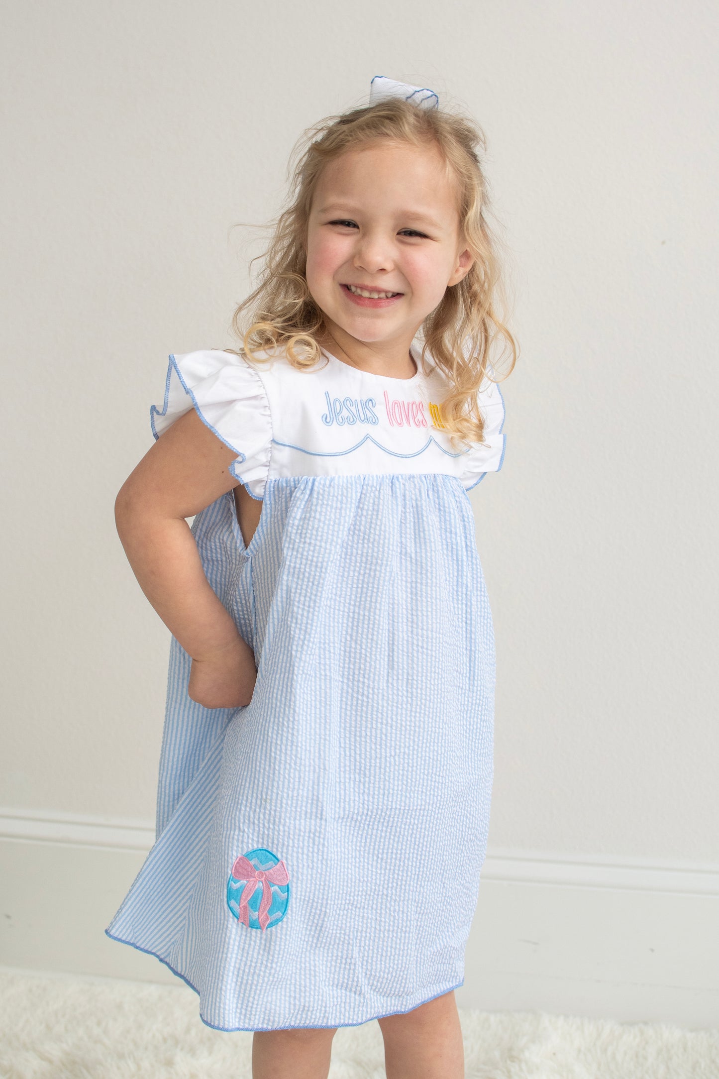 Jesus Loves Me Easter Egg Dress