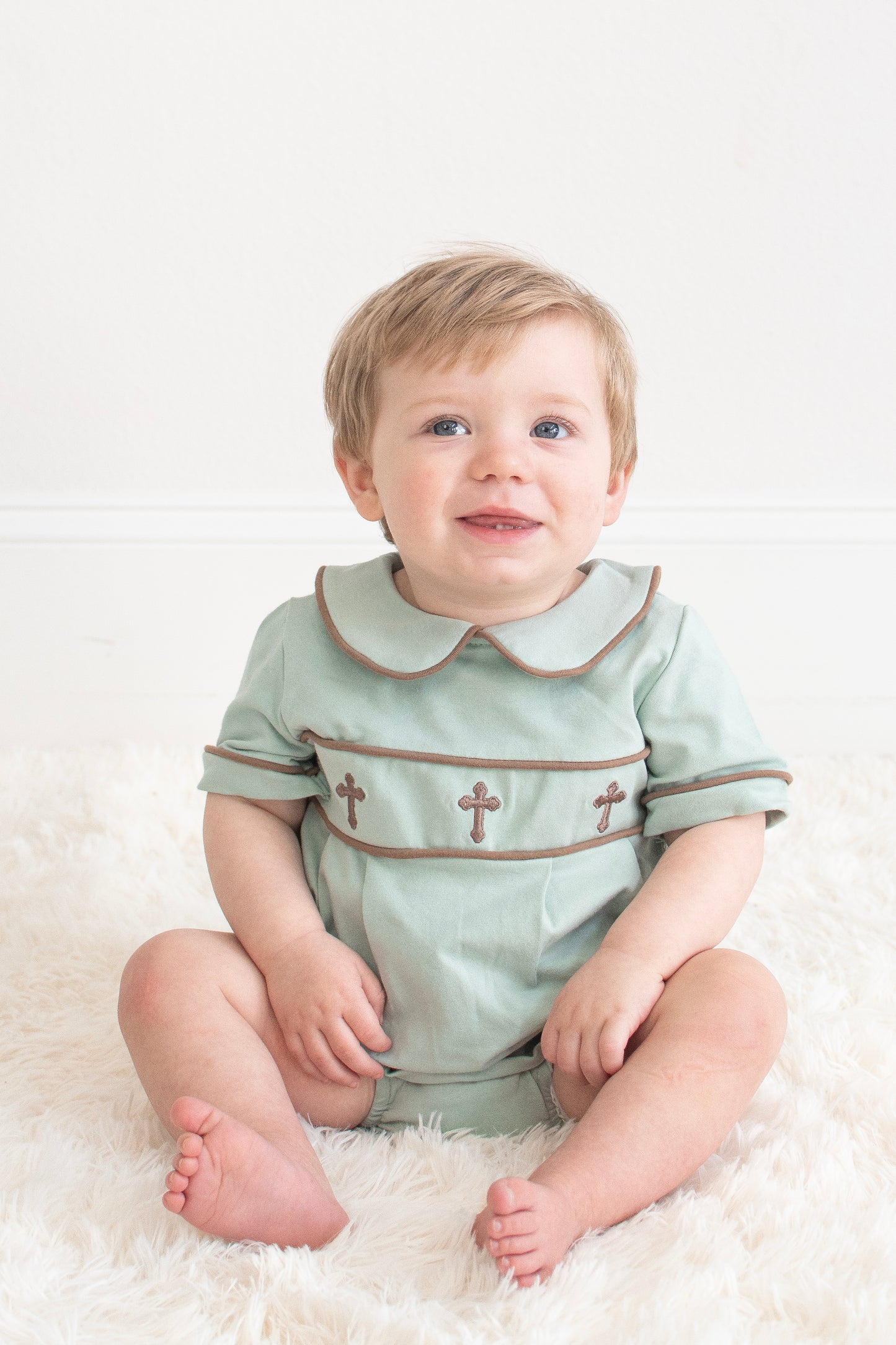 Sage 3 Crosses Romper