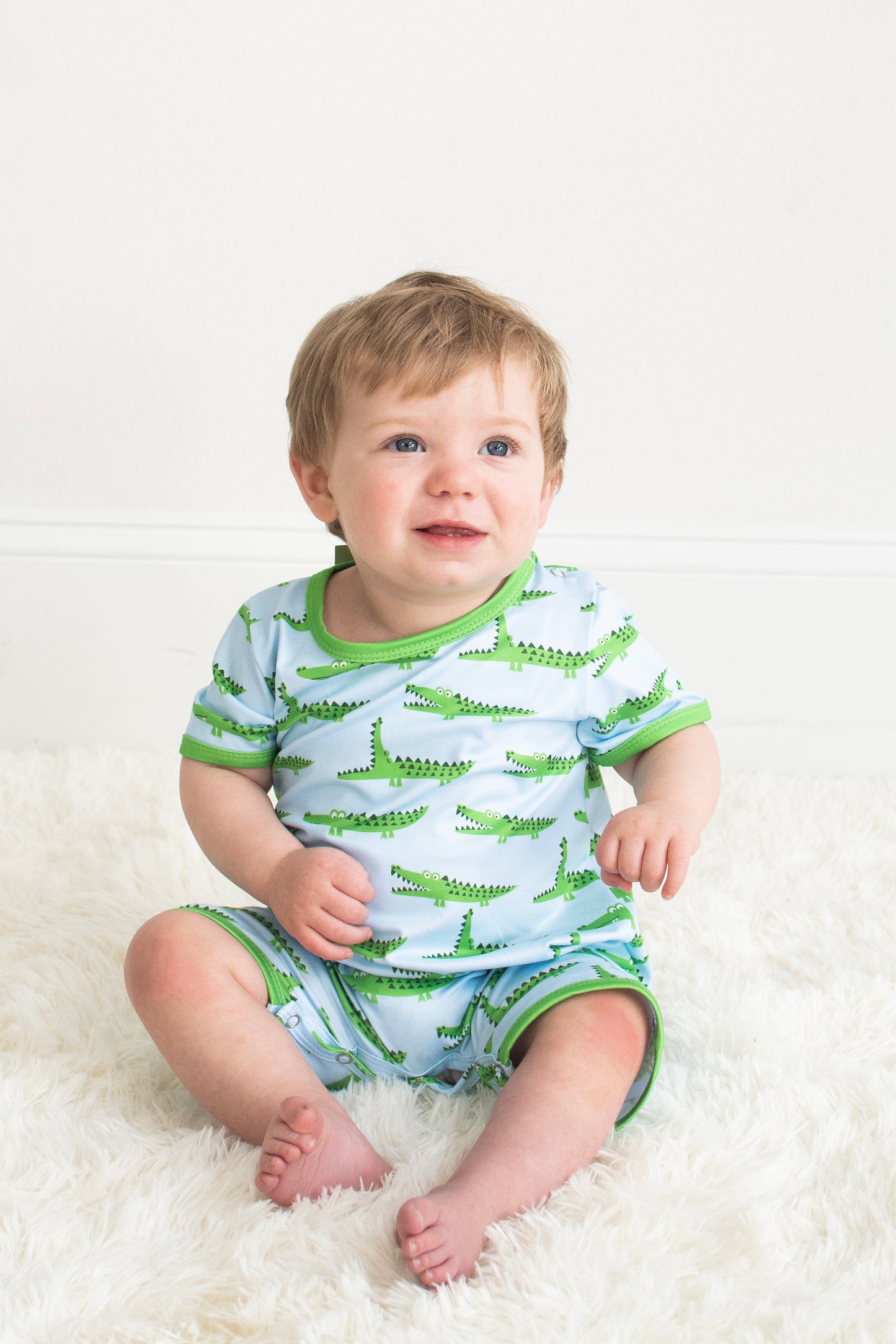 Gator Boy Romper