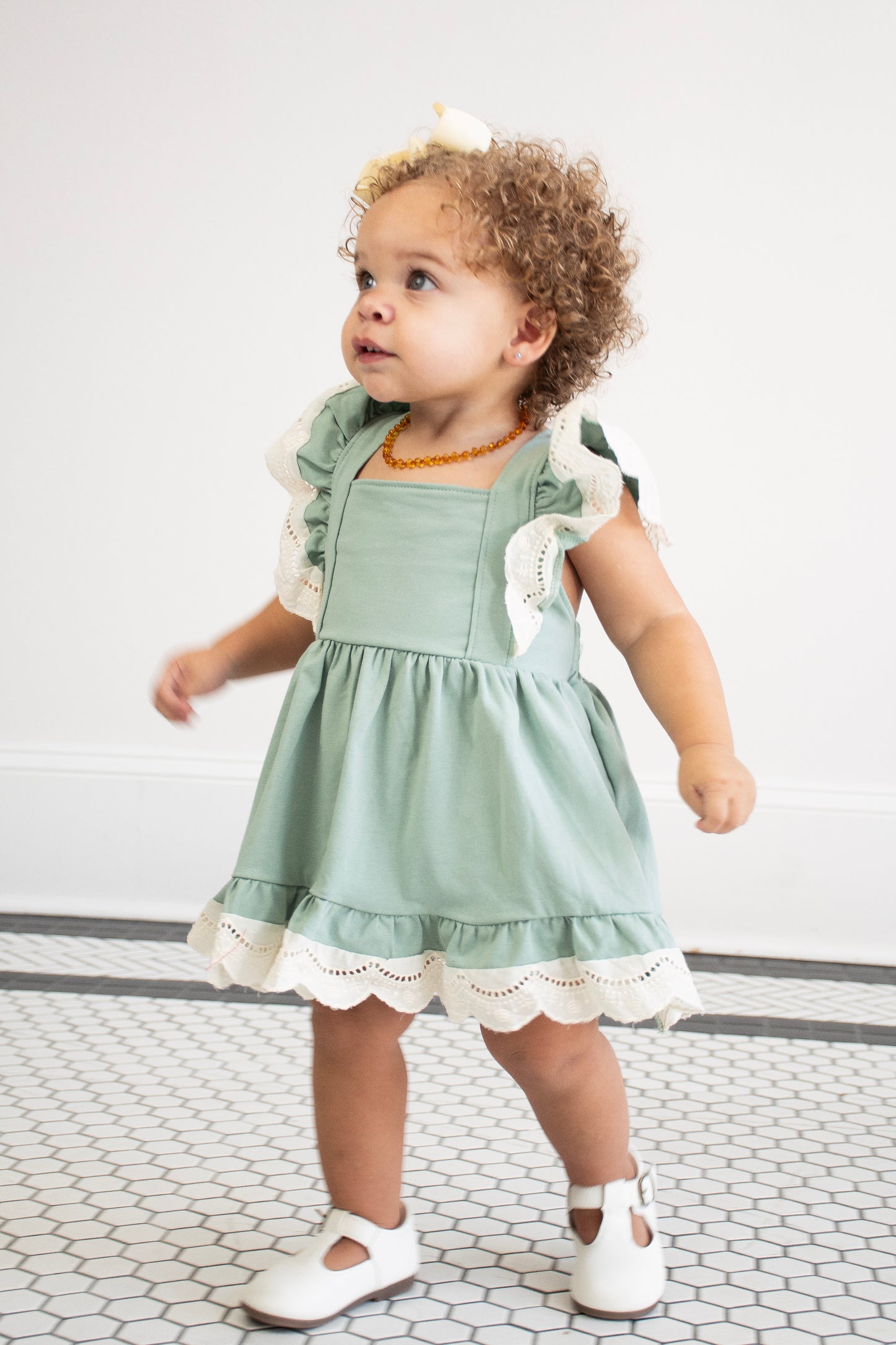 Sage Lace Bloomer Set