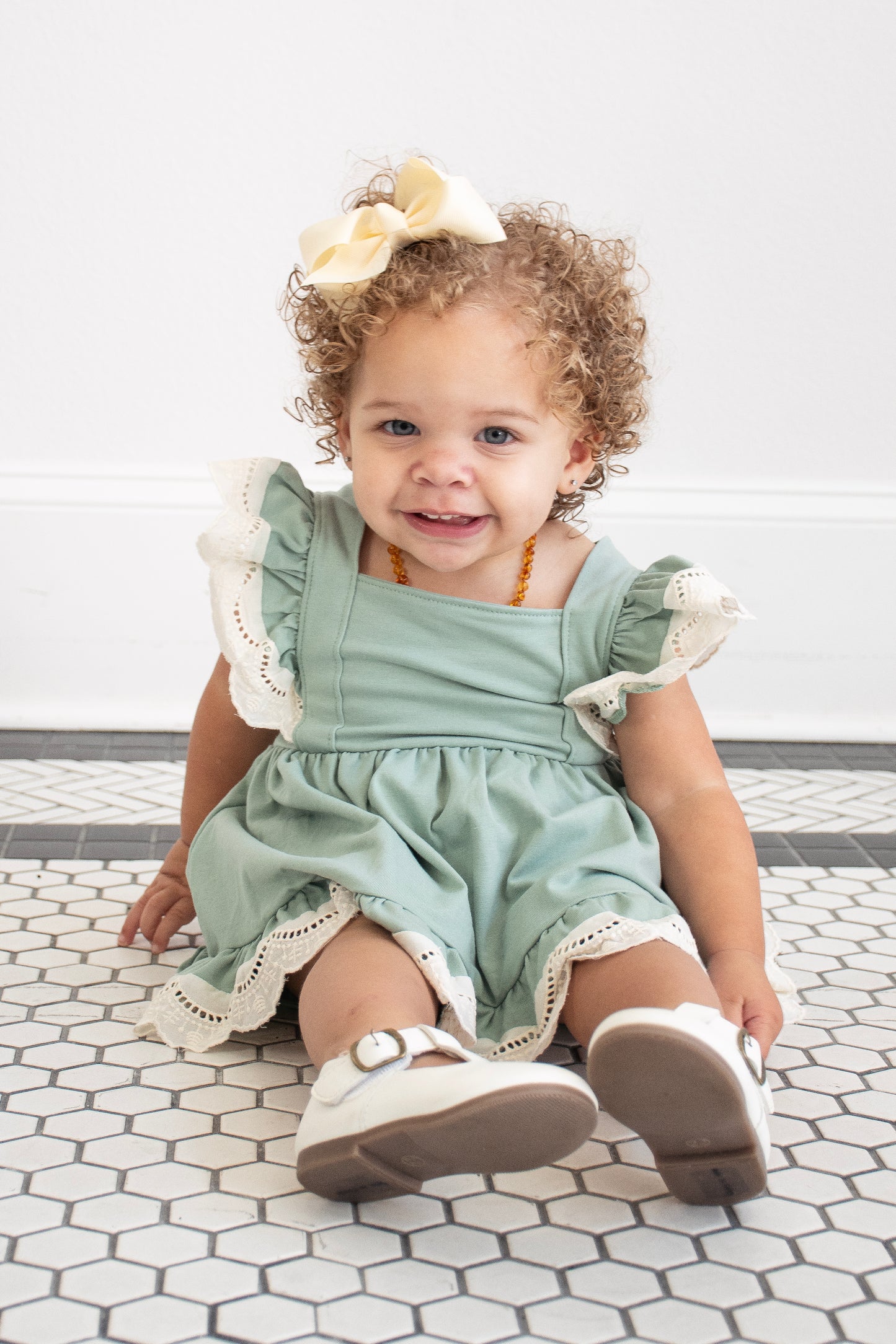 Sage Lace Bloomer Set