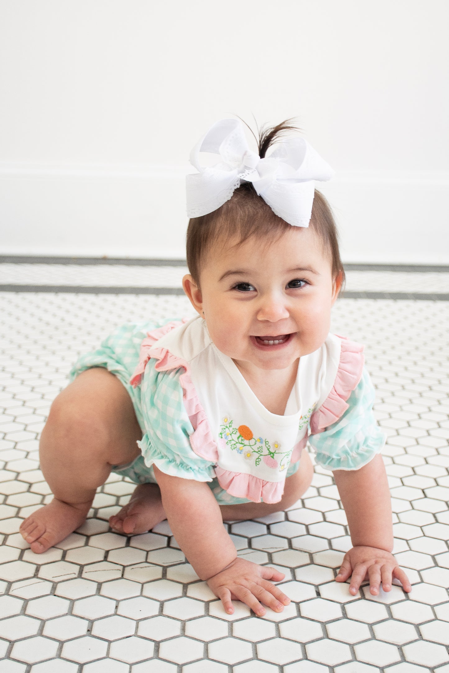 Floral Pumpkin Flowers Romper