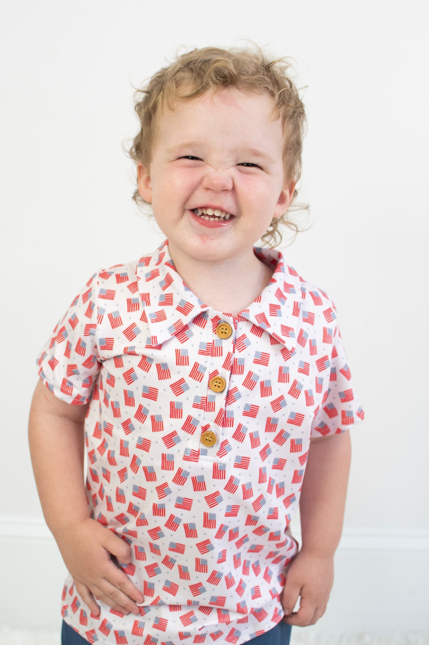 Freedom Flag Collar Shirt