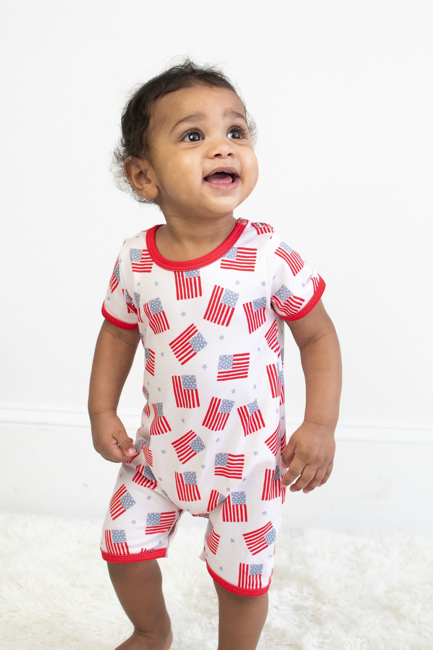 Freedom Flag Boy Romper