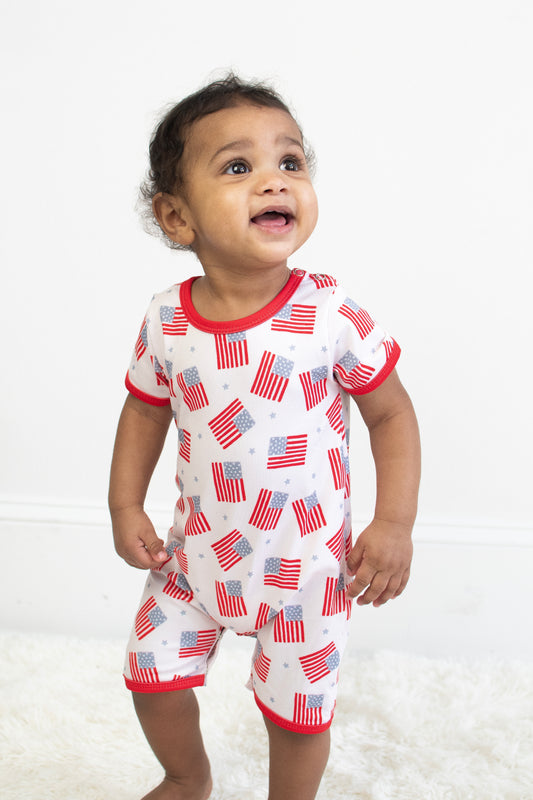 Freedom Flag Boy Romper