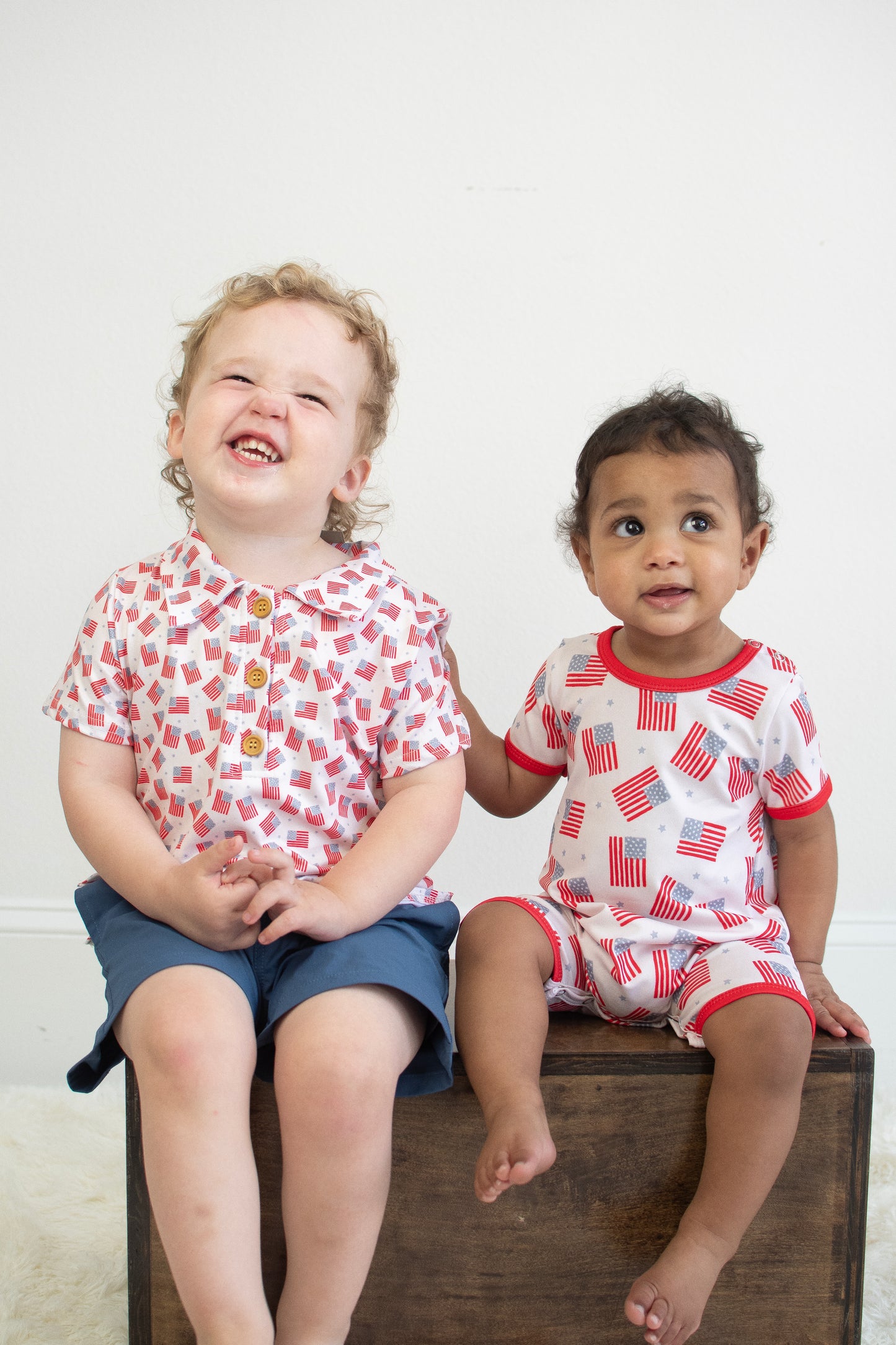 Freedom Flag Boy Romper