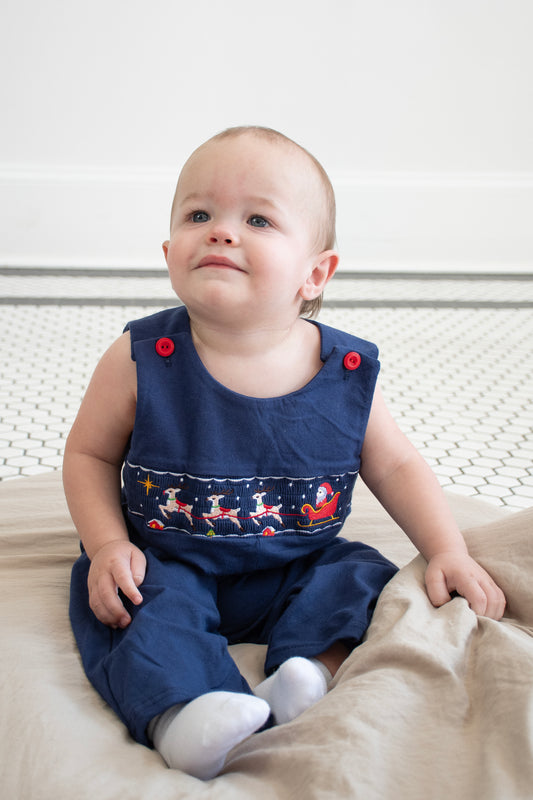 Santa's Sleigh Navy Boy JonJon