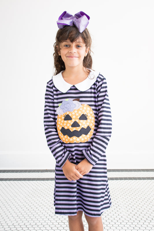 Striped Jack-O-Lantern Dress