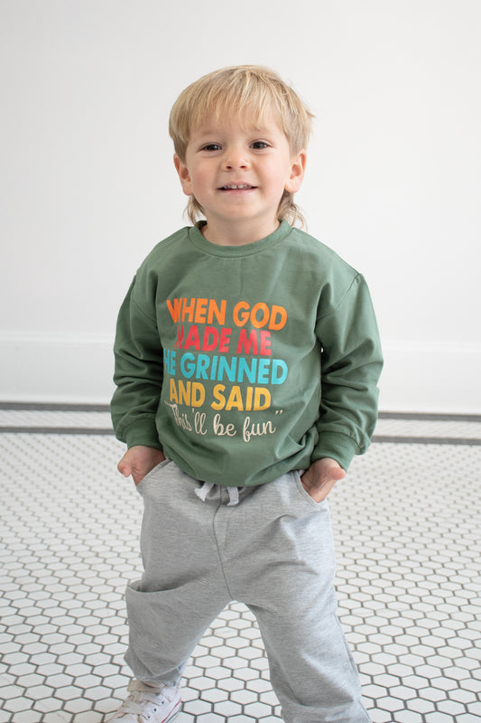 God’s Little Fun Jogger Set