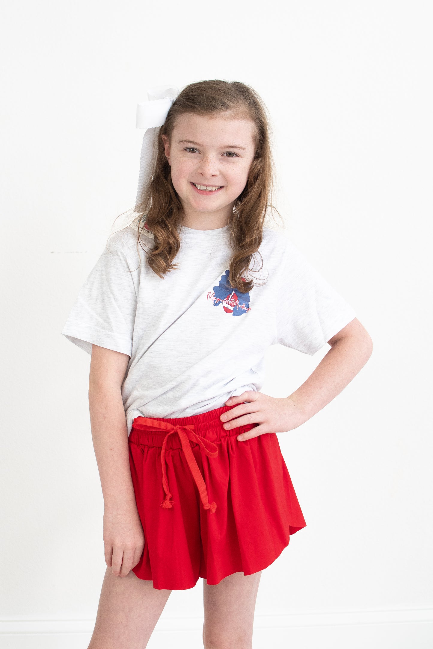 Red Butterfly Athletic Shorts
