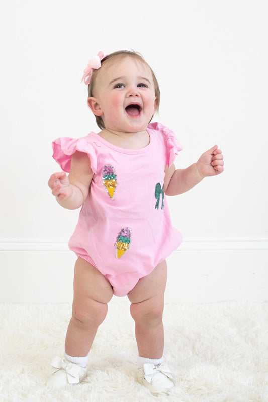 Ice Cream Sparkle Romper