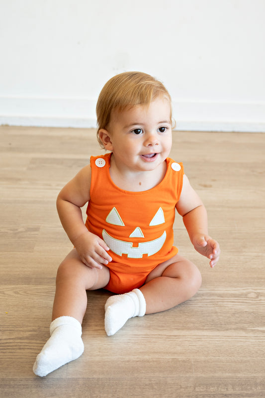 Baby Cotton Appliqué Halloween Romper