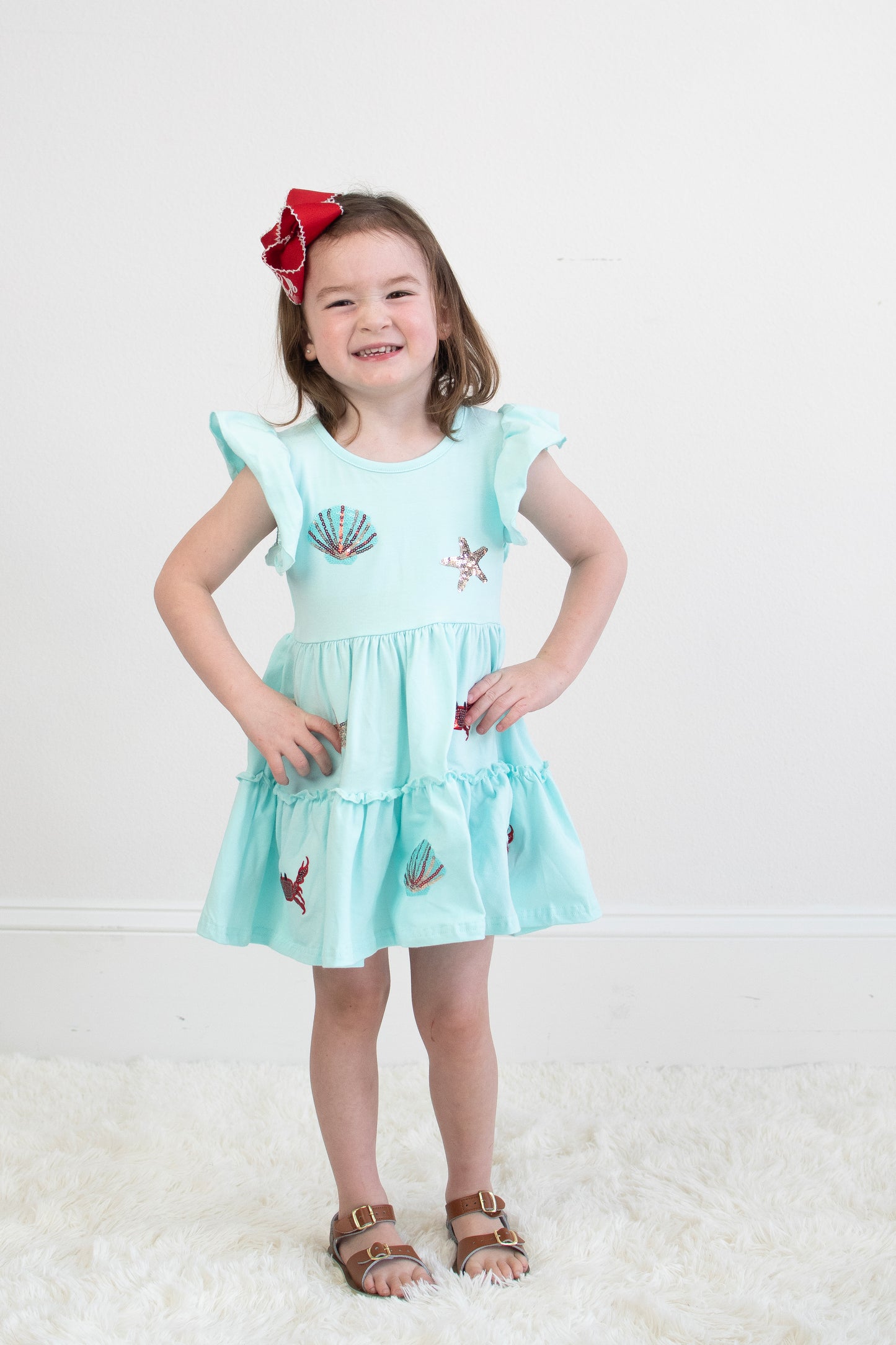 Crabby Seashell Sequin Dress