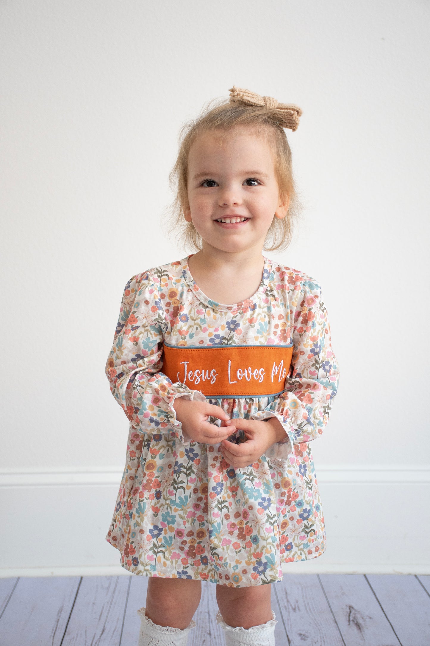 Jesus Loves Me Fall Bloomer Set