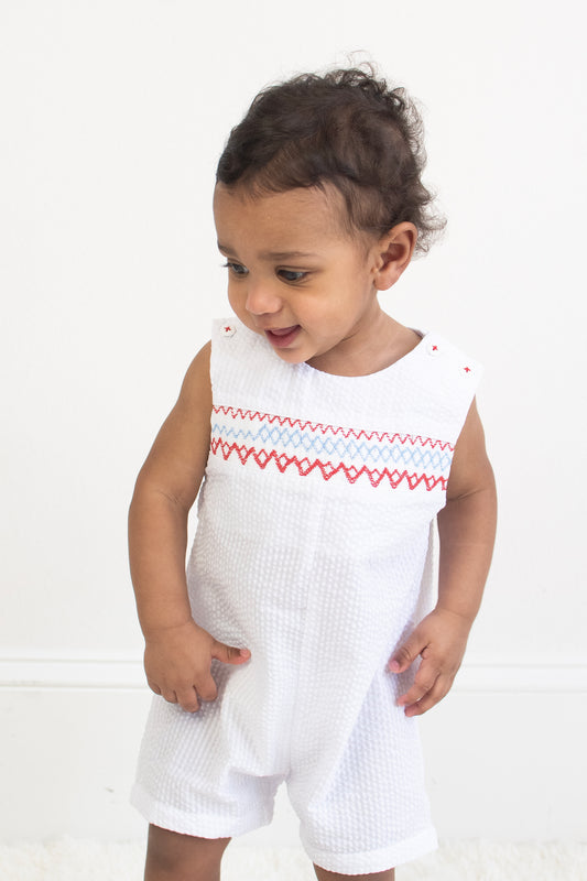 Sunsuit with Americana Smocking