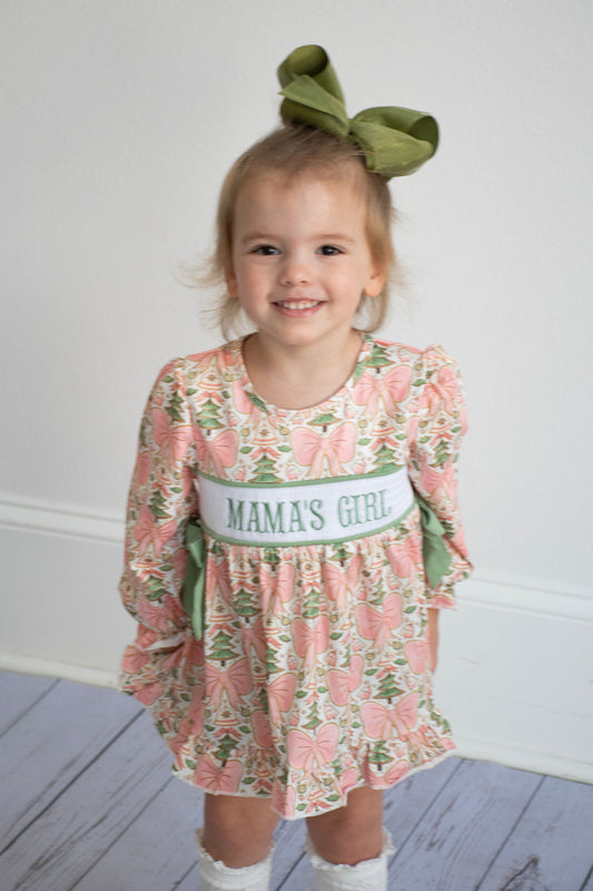 Mama’s Girl Holiday Blooms Bloomer Set