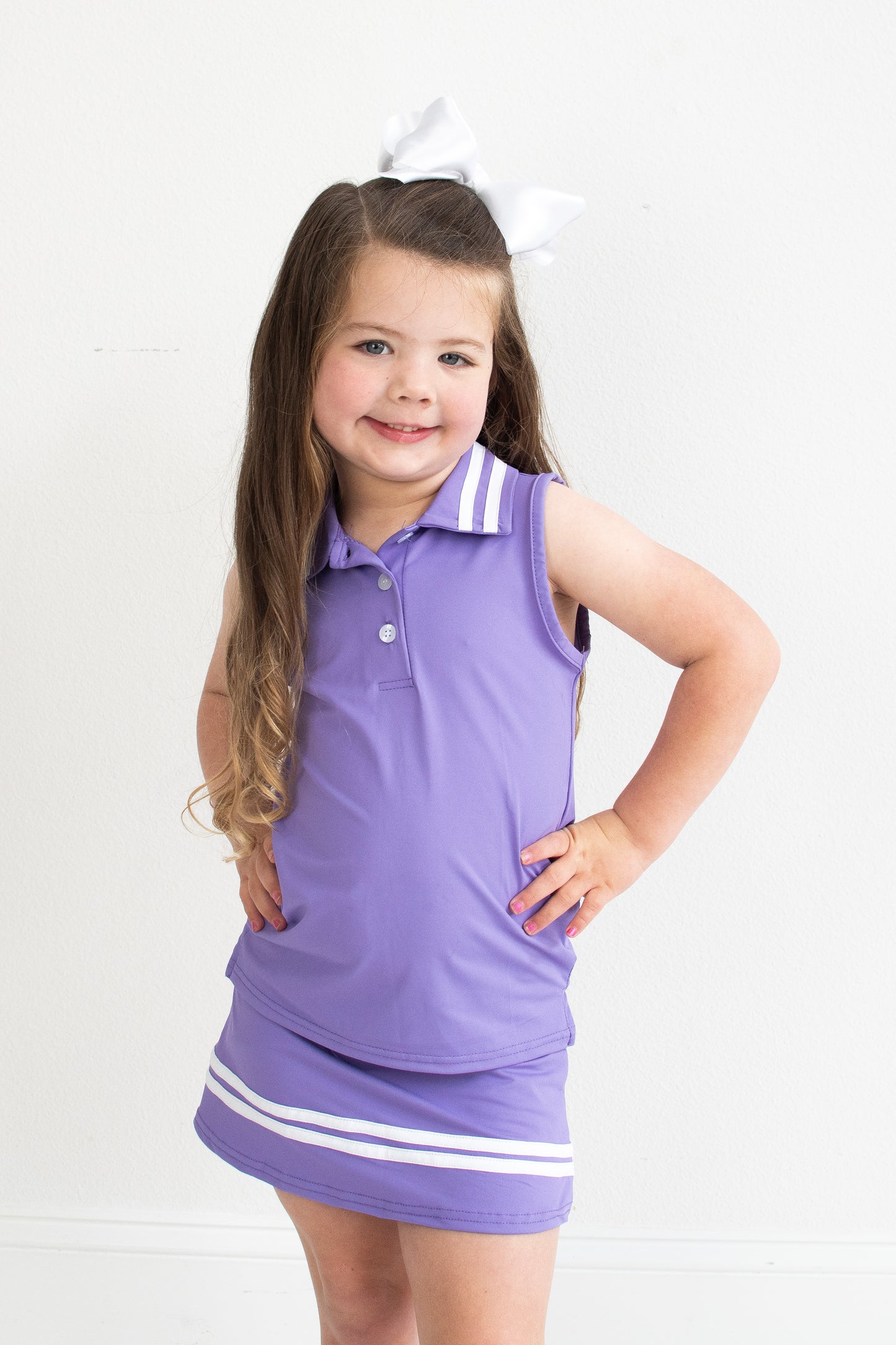 Purple Active Skort Set