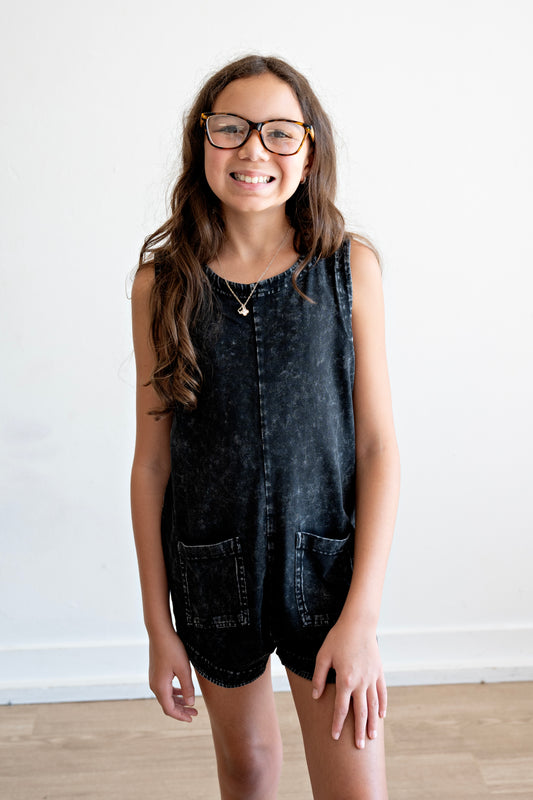 Romper – YOUTH Tailgate Romper - Midnight / Black