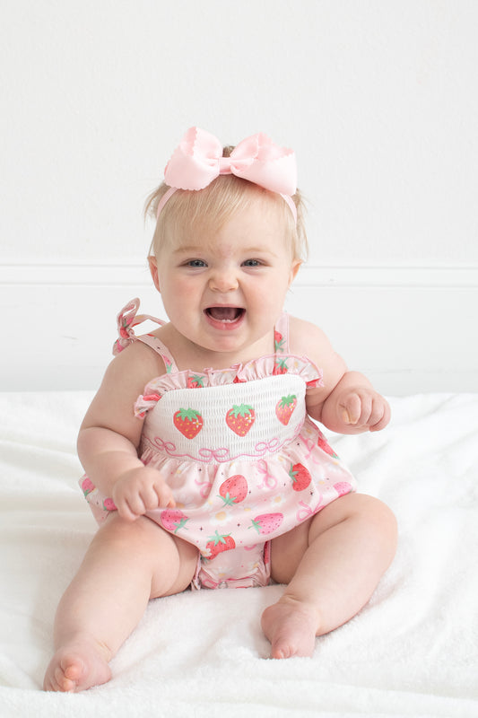 Strawberry Blossom Romper