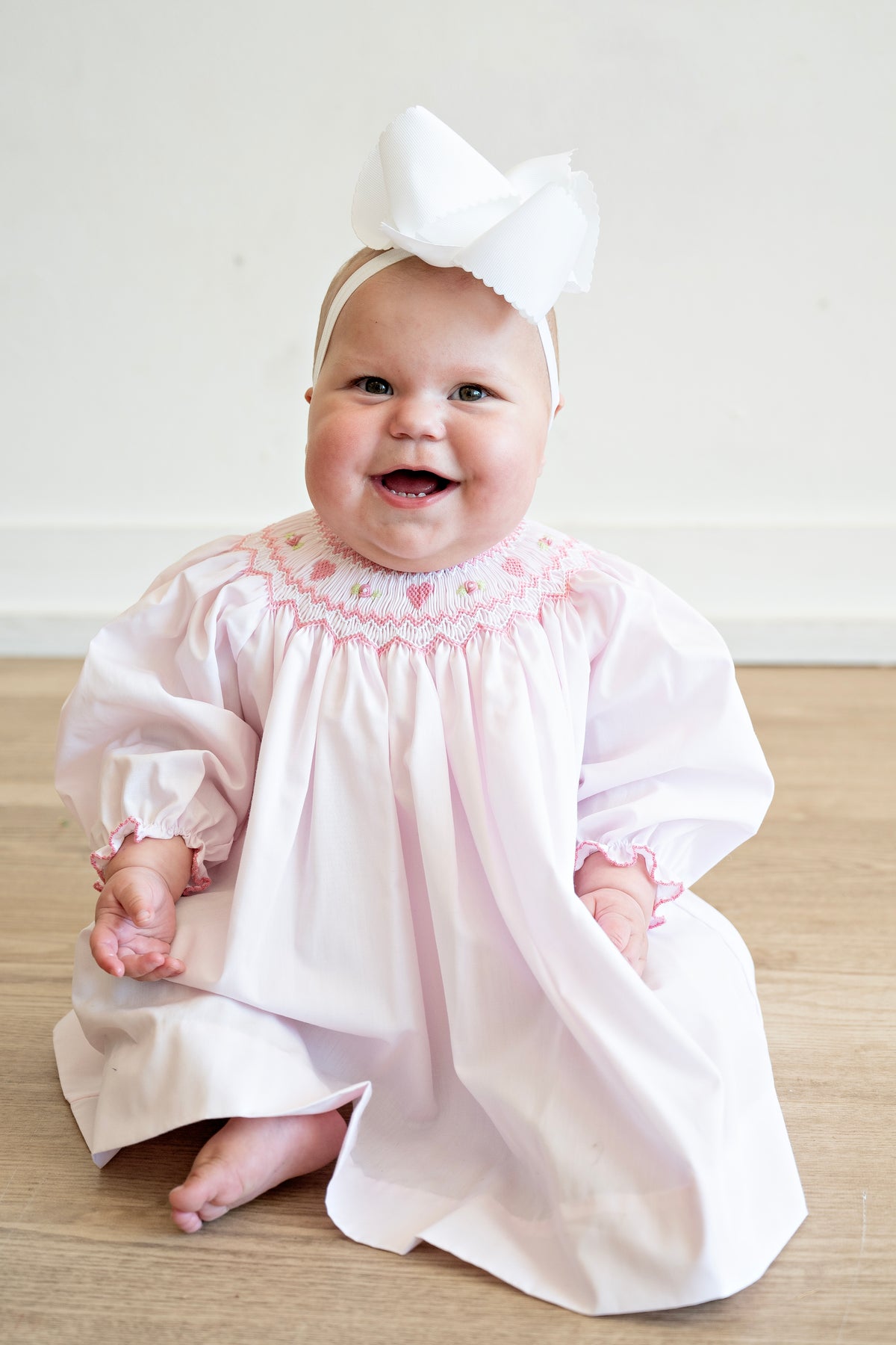 Heart Bishop Smocked Dress