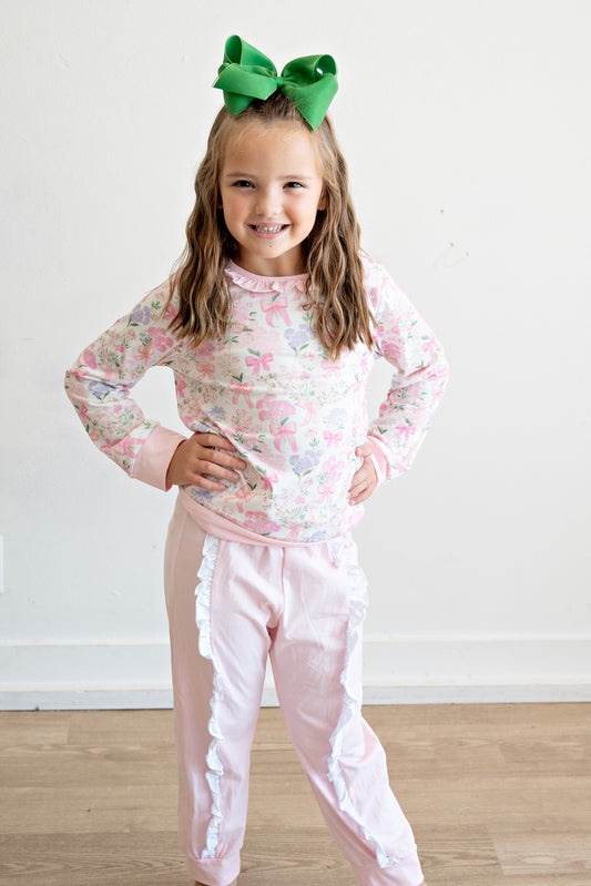 Emma Sue Pink Jogger Set