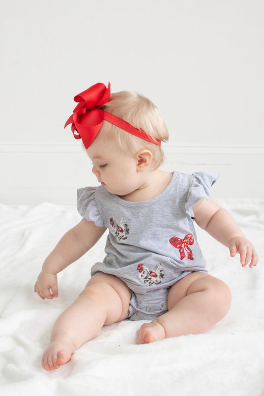 Chicken Sequin Romper