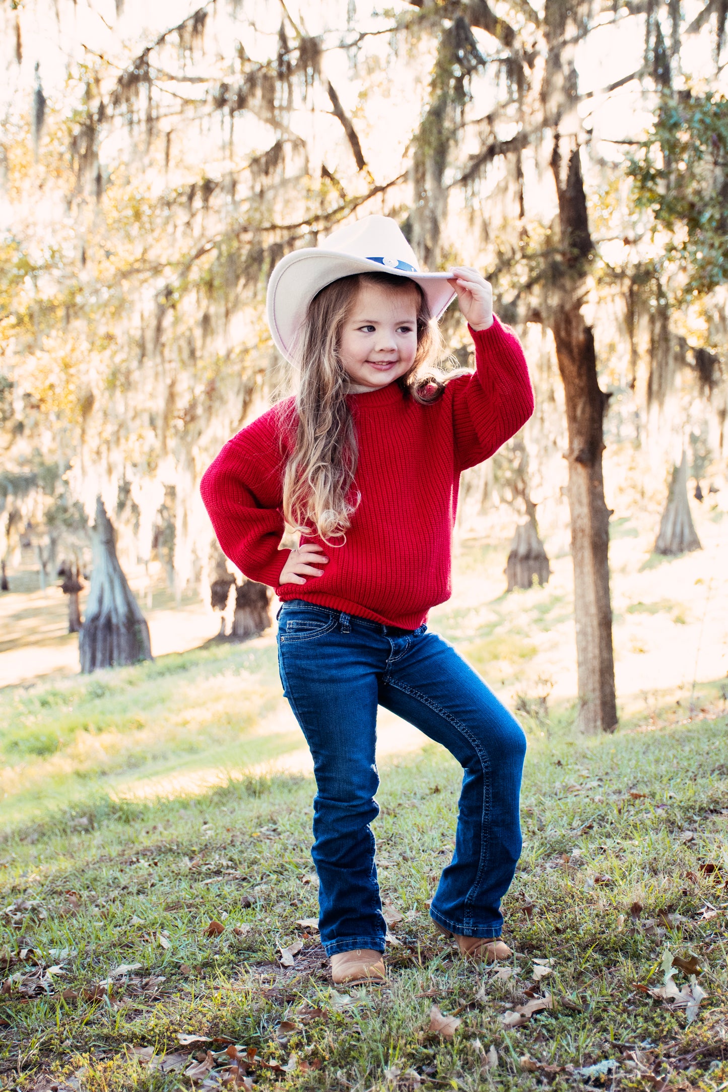 Girls Red Winter Sweater