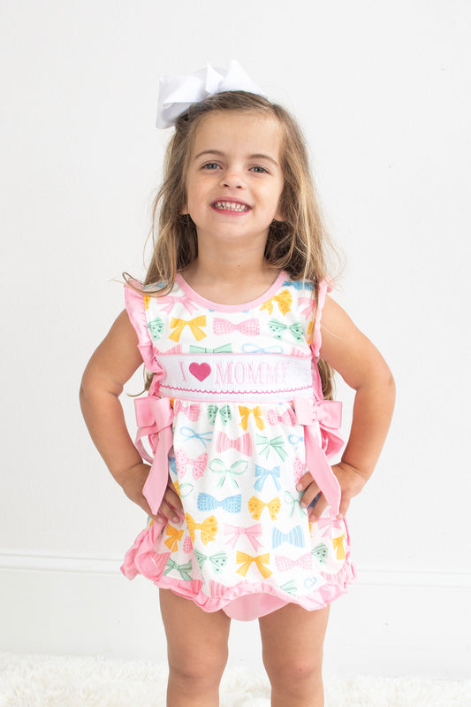 I love Mommy Bow Bloomer Set
