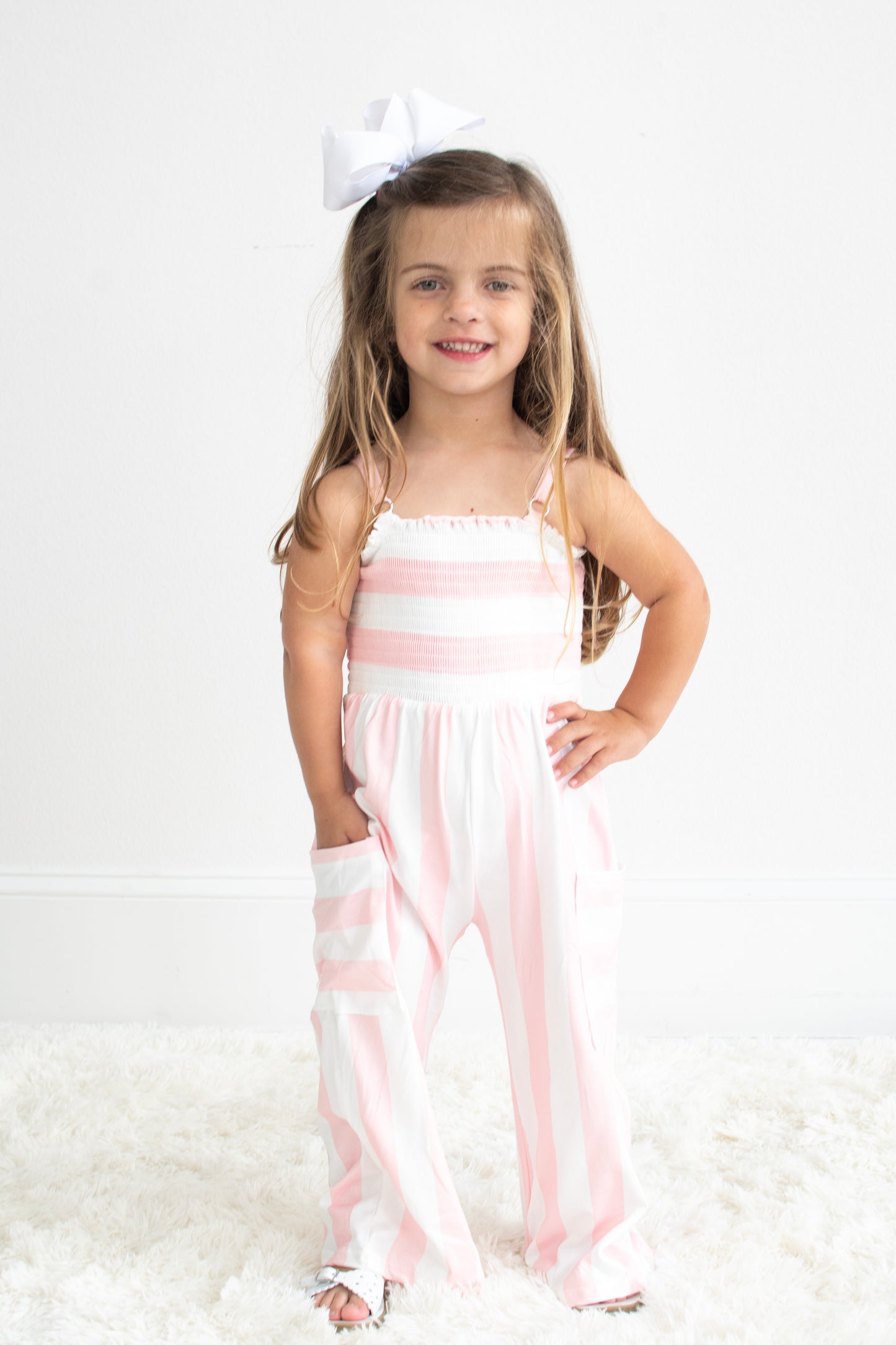 Pink Stripe Jumpsuit
