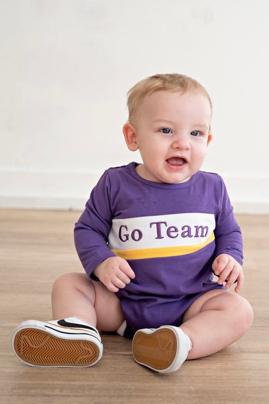 Purple Go Team Romper