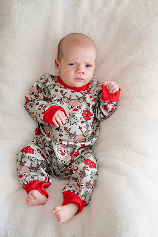 Red Nose Reindeer Romper