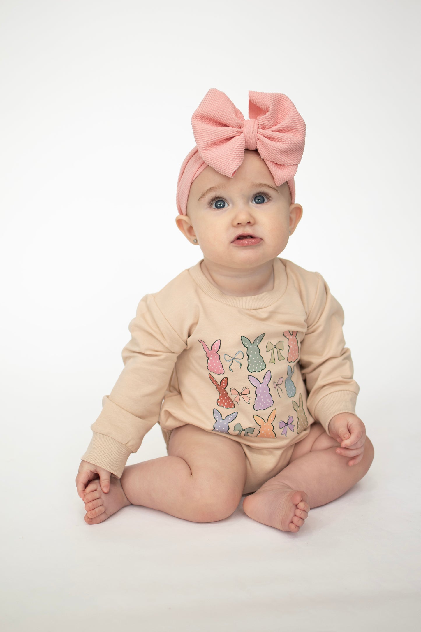 Easter Bunny Sweatshirt Romper
