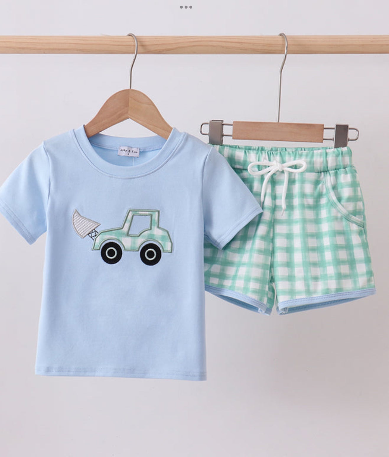 Blue Skies & Bulldozers Short Set