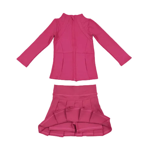 Hot Pink Athletic Skort Set