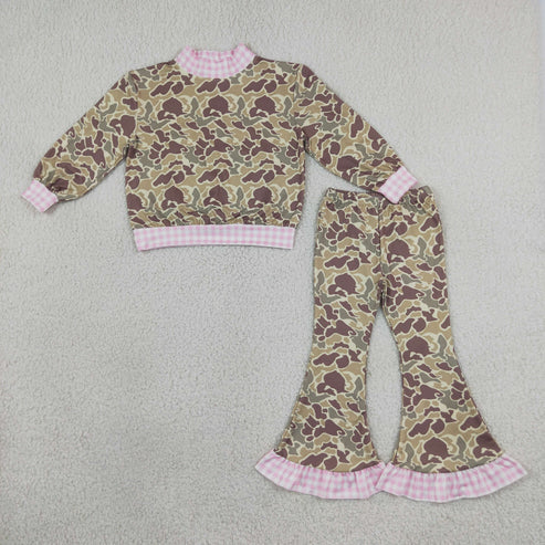 PREORDER - Camo Ruffle Pants Set(Closes 10/5)