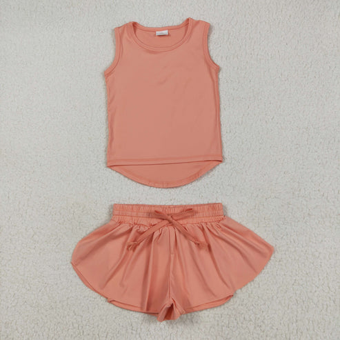 Factory Preorder: Athletic Solid Tank/Butterfly Shorts Sets