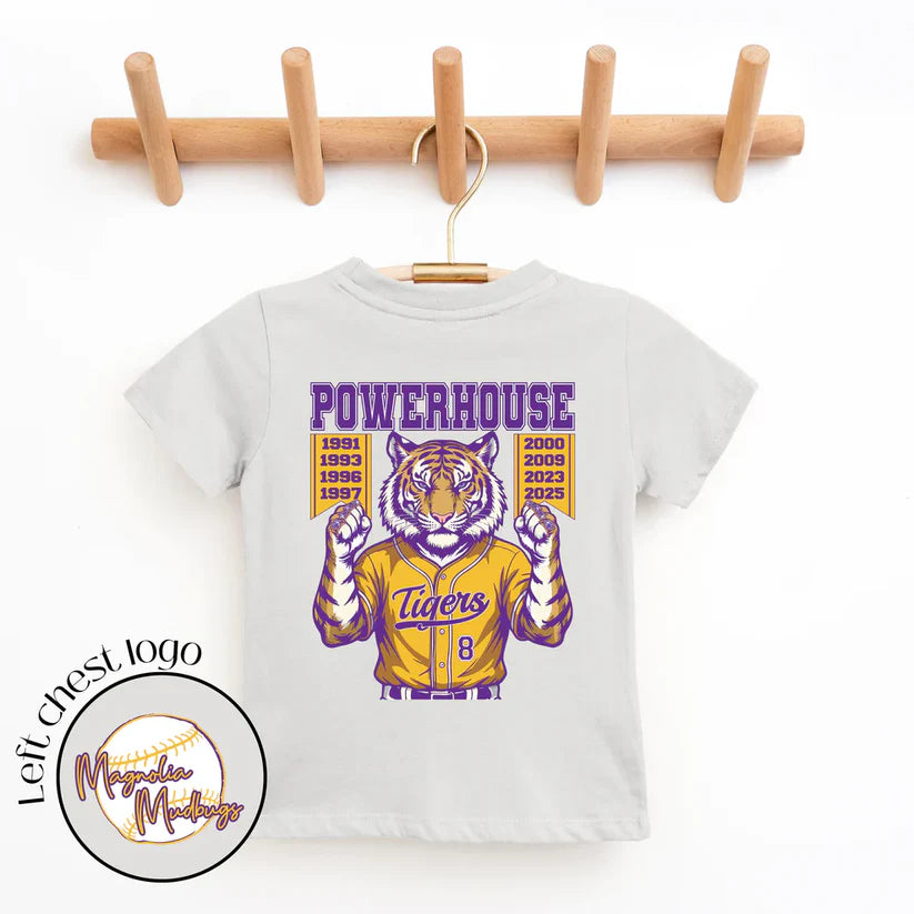 Powerhouse Tiger Baseball Kids T-Shirt