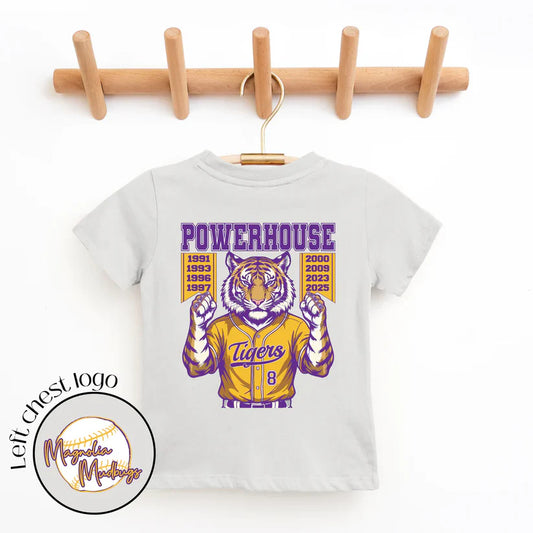Powerhouse Tiger Baseball Kids T-Shirt