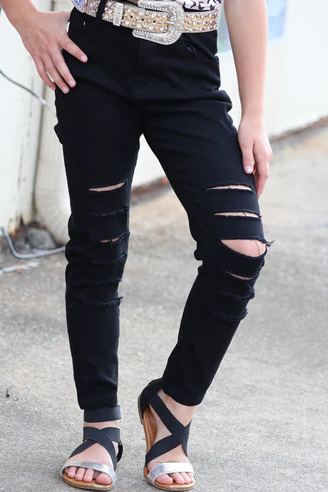 Black Ripped Skinny Jeans