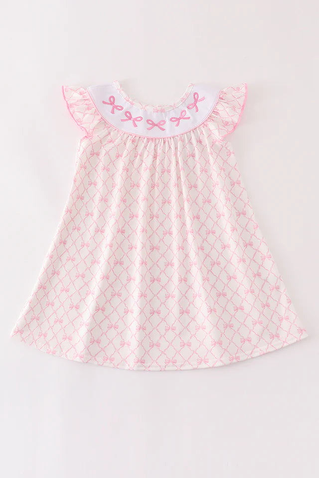 Petite Pink Bow Dress